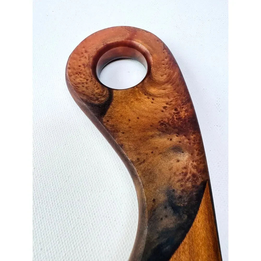 Z Branches Handmade Wood and Blue Resin Charcuterie Board